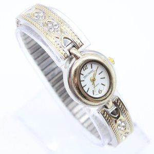 Vintage Louis Vessace Watch Womens Silver Tone Stainless Steel Quartz 116611